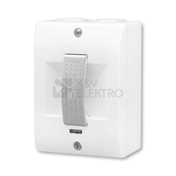 Obrázek produktu ABB vypínač PRESSTO nástěnný bílá/šedá 3536N-C03251 12 0