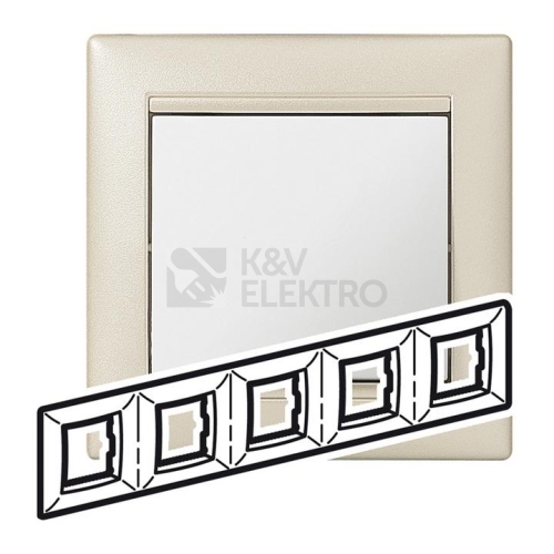 Legrand Valena pětirámeček jemná perleť 770485