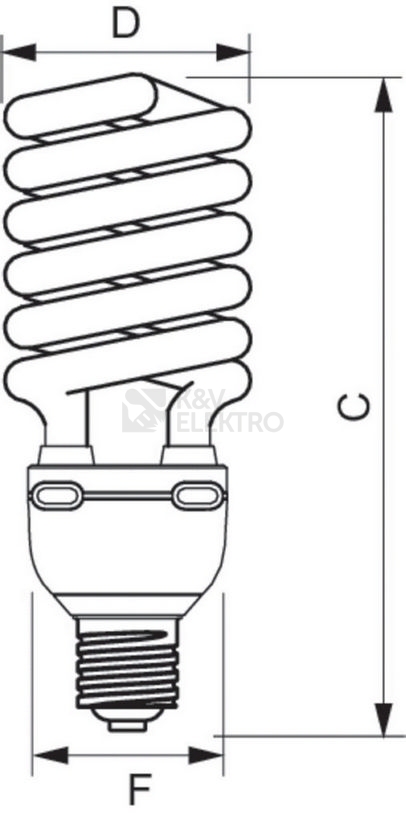 Obrázek produktu Úsporná žárovka Philips TORNADO HIGH LUMEN 75W CDL E40 studená bílá 6500K 1