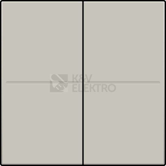 Obrázek produktu  Niko Kryt RF / BUS tlačítka 2x1/2 světle šedá 102-00007 0