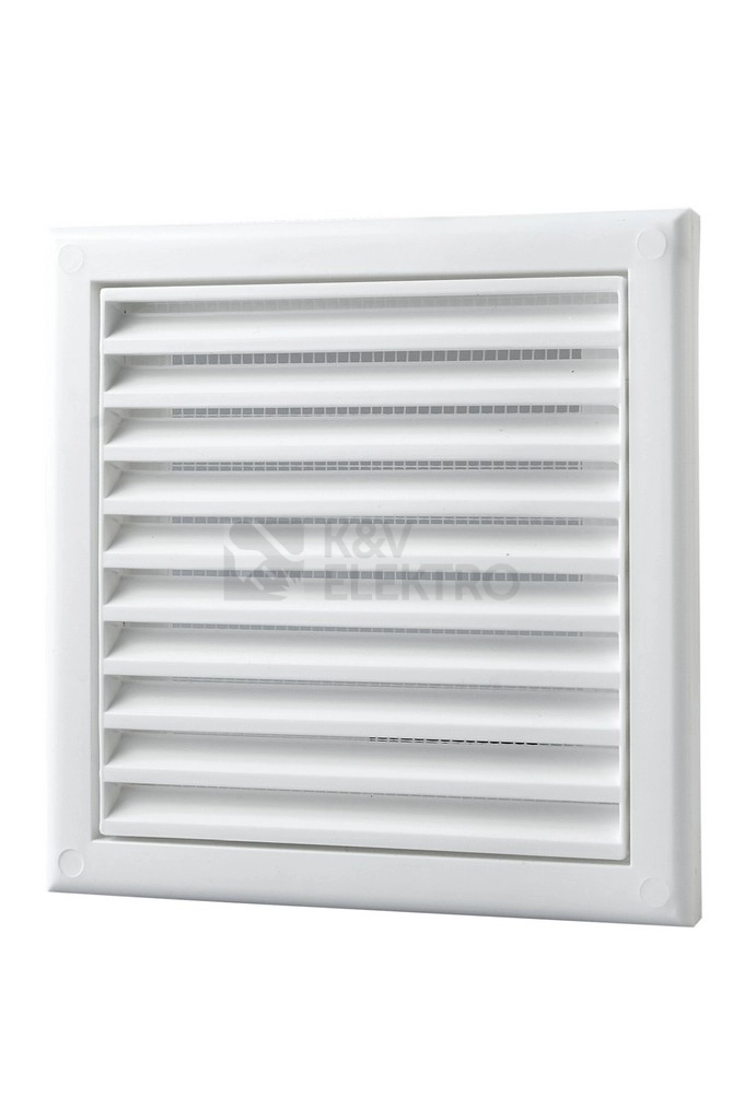Obrázek produktu Mřížka 187x187mm bílá plastová VENTS MV 120s síťka proti hmyzu 1009705 0