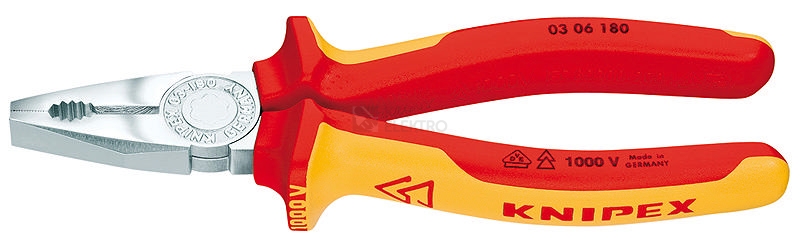 Obrázek produktu Kleště kombinované Knipex 03 06 180 180mm 0