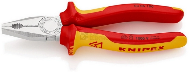 Obrázek produktu Kleště kombinované Knipex 03 06 180 180mm 0