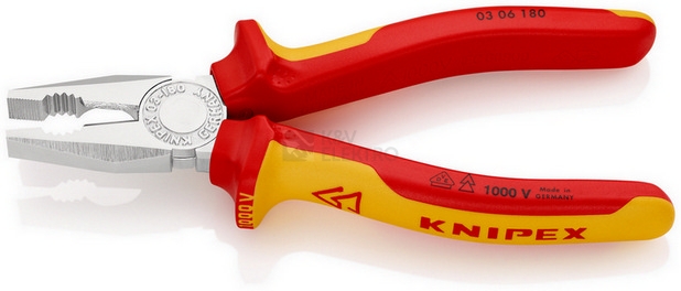 Obrázek produktu Kleště kombinované Knipex 03 06 180 180mm 4