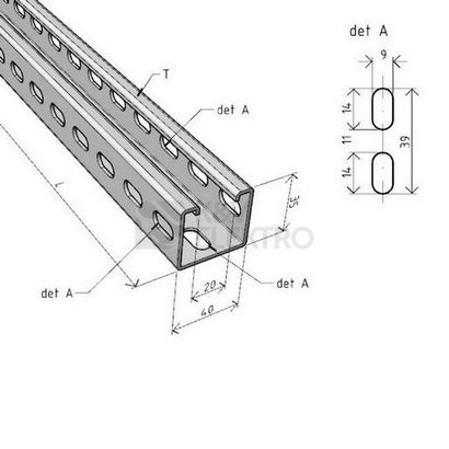 Obrázek produktu Stojna nosné konstrukce Arkys Merkur 2 STPM 500 SZ tloušťka 1,5mm ARK-227050 1