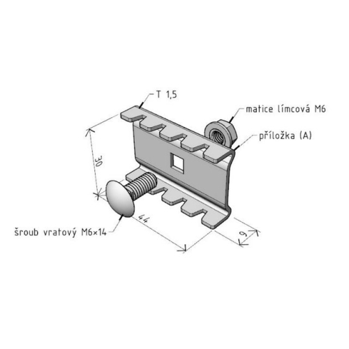 Spojka žlabu Arkys Merkur 2 SZM 1 GZ ARK-213010