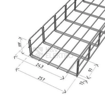 Obrázek produktu Kabelový žlab Arkys Merkur 2 250x100mm GZ 2m ARK-211240 1