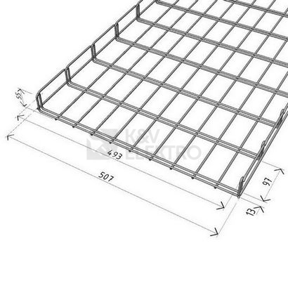 Obrázek produktu Kabelový žlab Arkys Merkur 2 500x50mm GZ 2m ARK-211180 1