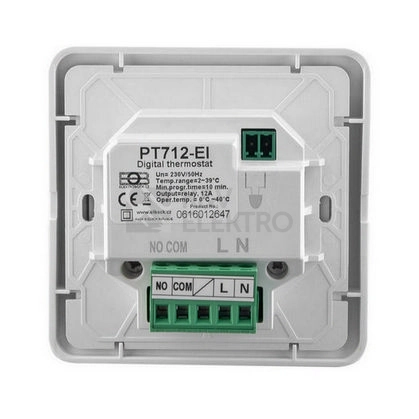 Obrázek produktu Digitální termostat ELEKTROBOCK PT712-EI pro podlahové vytápění 3