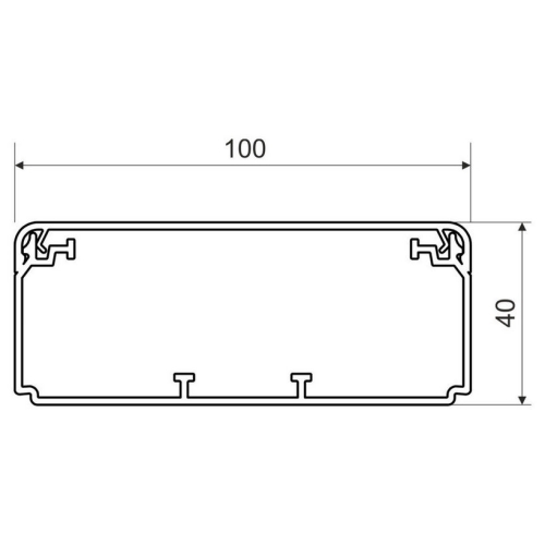 Parapetní žlab KOPOS EKD 100×40 HD 2m bílá