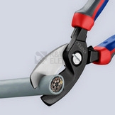 Obrázek produktu Kabelové nůžky Knipex 95 12 200 200mm do průměru 20mm nebo 70mm2 2