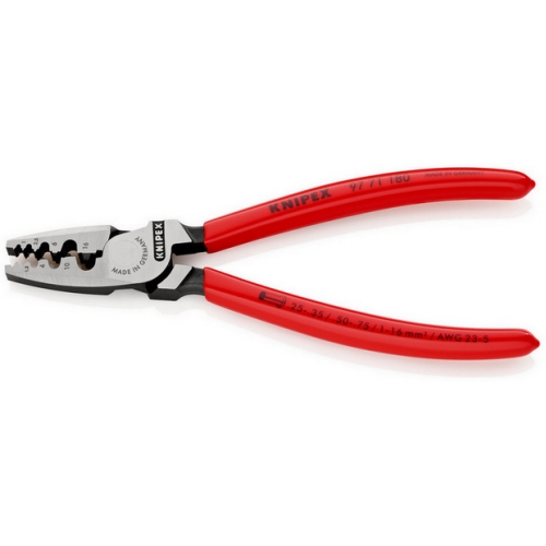 Lisovací/krimpovací kleště Knipex 97 71 180 0,5-16mm2 na dutinky