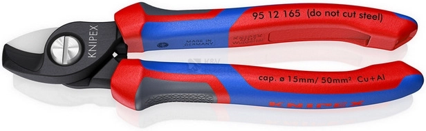 Obrázek produktu Kabelové nůžky Knipex 95 12 165 165mm do průměru 15mm nebo 50mm2 0