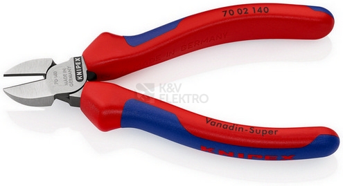 Obrázek produktu Štípací kleště Knipex 70 02 140 stranové 140mm VDE 1000V 1