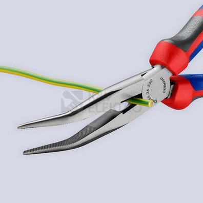 Obrázek produktu Kleště Knipex 26 22 200 půlkulaté zahnuté 200mm 1