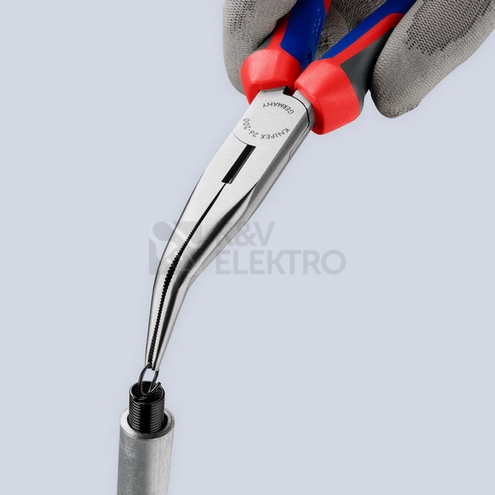 Obrázek produktu Kleště Knipex 26 22 200 půlkulaté zahnuté 200mm 3