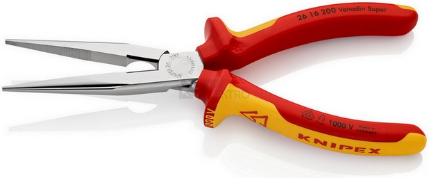 Obrázek produktu Kleště Knipex 26 16 200 půlkulaté 200mm VDE 1000V 1