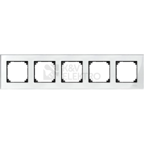 Schneider Electric Merten M-Elegance pětirámeček Brilliant white krémová MTN404519