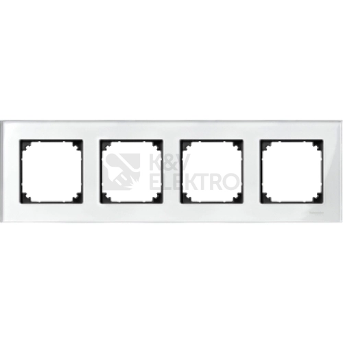 Schneider Electric Merten M-Elegance čtyřrámeček Brilliant white krémová MTN404419