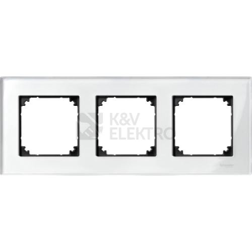 Schneider Electric Merten M-Elegance trojrámeček Brilliant white krémová MTN404319