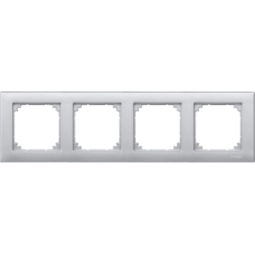 Schneider Electric Merten M-Plan čtyřrámeček Aluminium MTN486460