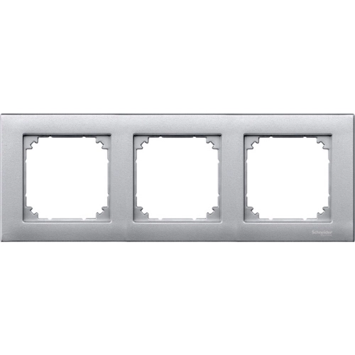 Schneider Electric Merten M-Plan trojrámeček Aluminium MTN486360