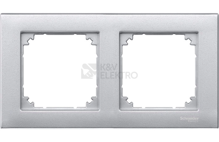 Obrázek produktu Schneider Electric Merten M-Plan dvojrámeček Aluminium MTN486260 0