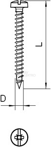 Obrázek produktu SROUB DO DREVA 4758 4.0X40 /3195260/ 1