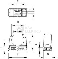 Obrázek produktu Příchytka OBO Quick 2955 M63 2149040 3