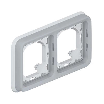 Legrand Plexo IP55 dvojrámeček pro zapuštěnou montáž šedá 69683