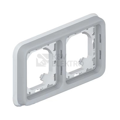 Obrázek produktu Legrand Plexo IP55 dvojrámeček pro zapuštěnou montáž šedá 69683 0