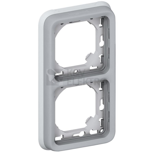 Legrand Plexo IP55 montážní rámeček 2P, svislý, šedý, 69685