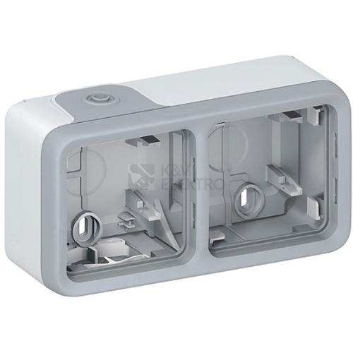 Legrand Plexo IP55 nástěnná krabice dvojnásobná šedá 69672