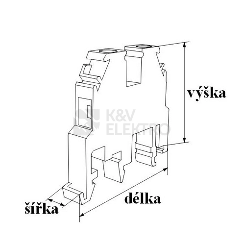Obrázek produktu Svorka Elektro Bečov RSA 2,5 A hnědá gobi A121141 2