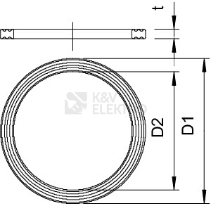 Obrázek produktu Těsnící kroužek OBO 107 F PG11 PE 2030101 2