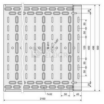 Obrázek produktu KAB. ZLAB NKZI 100X500X1,25 S MARS /2M/ 2