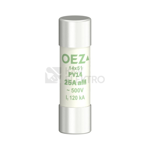 Pojistka válcová OEZ PV14 25A aM