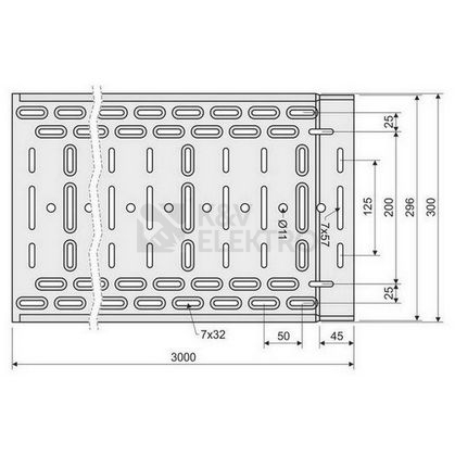 Obrázek produktu Kabelový žlab KZI 85x300x1 S JUPITER (3m) 2