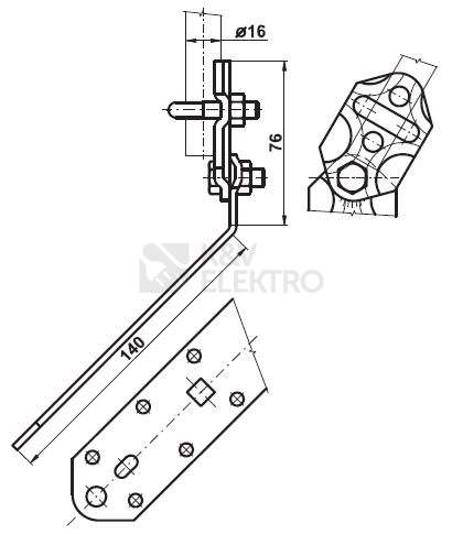 Obrázek produktu Držák úhlový s kloubem FeZn TREMIS VP035 1