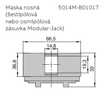 ABB nosná maska 5014M-B01017 Neo 1x keystone