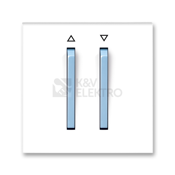 Obrázek produktu ABB Neo kryt vypínače žaluziového s potiskem bílá/ledová modrá 3559M-A00662 41 0