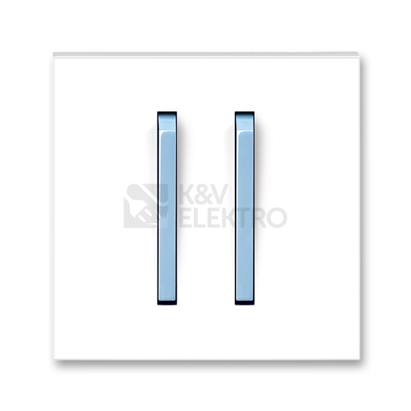 Obrázek produktu ABB Neo kryt vypínače dvojitý bílá/ledová modrá 3559M-A00652 41 0