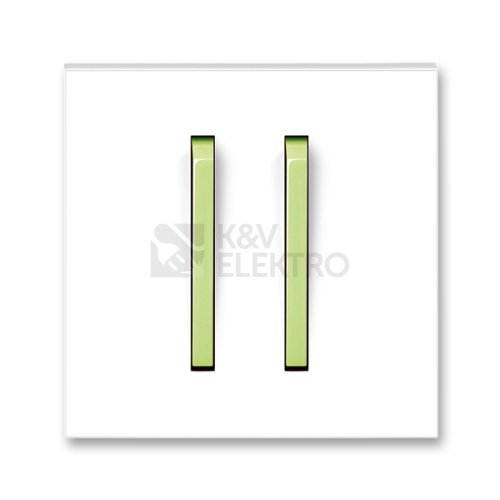ABB Neo kryt vypínače dvojitý bílá/ledová zelená 3559M-A00652 42