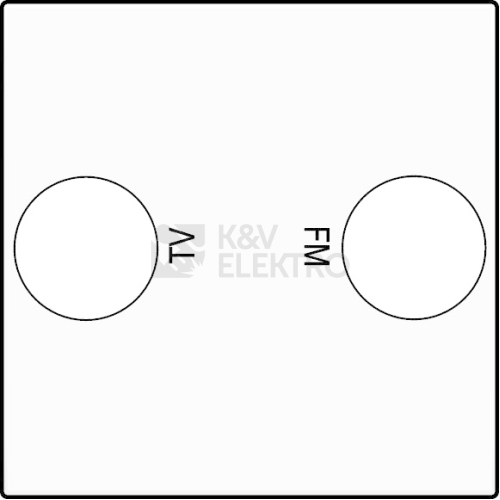 101-69702 KRYT TV+R ZASUVKY WHITE