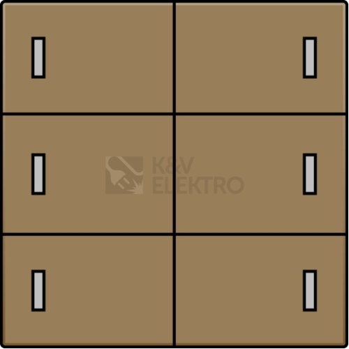 123-60100 KRYT BEZPOT. TLAC.KA 6X BRONZE