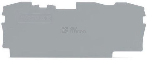 Obrázek produktu Bočnice koncová WAGO, šedá, 2006-1391 0