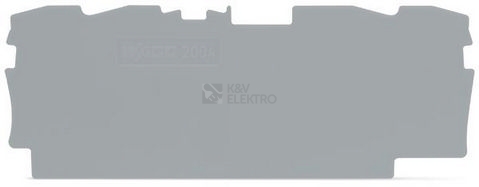 Obrázek produktu Bočnice koncová WAGO, šedá, 2004-1491 0