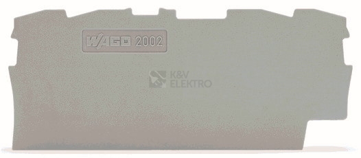 Obrázek produktu Bočnice koncová WAGO, šedá, 2002-1491 0