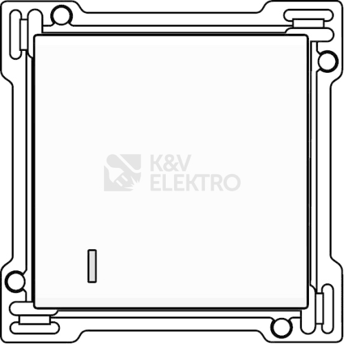 101-60005 KRYT JEDNOD. S.LED WHITE
