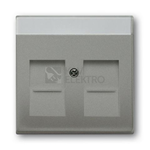ABB kryt datové zásuvky metalická šedá 2CKA001710A3856 Solo,Solo Carat, Busch-axcent 1800-803 (1710-0-3856)